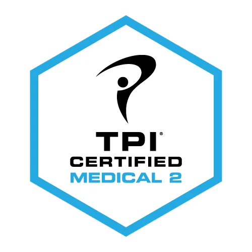 TPI Certified Medical 2 The TPI Certified Medical 2 badge, earned by Dr. Joseph Arevalo